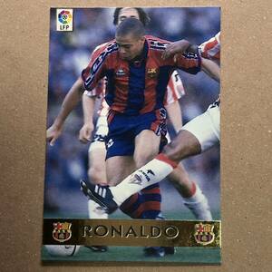 MUNDICROMO 1997-1998 TROFEO PICHICHI RONALDO ロナウド BARCELONA SOCCER CARD