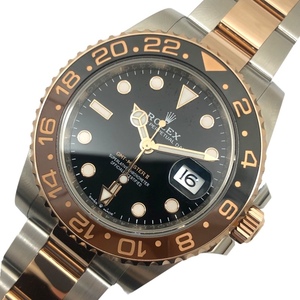 ロレックス ROLEX GMTマスター2 ランダムシリアル 126711CHNR PG/SS 腕時計 メンズ 中古