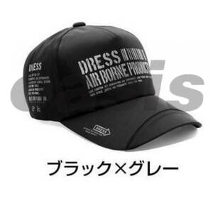 DRESS ドレス AIRBORNEキャップ ブラック グレー フィッシング キャップ 釣り クール ドライ アジング シーバス メバリング ジギング