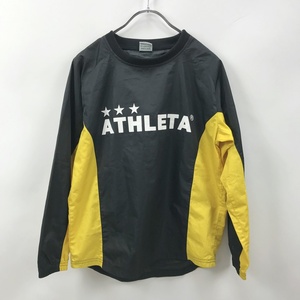 ATHLETA/アスレタ 長袖 ピステ スポーツウェア サッカー フットサル ブラック イエロー サイズ160 キッズ