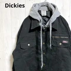 Dickies ディッキーズ　フード付中綿ジャケット　ワークジャケット　重ね着風