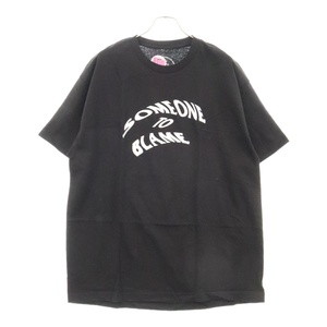 ANTI SOCIAL SOCIAL CLUB アンチソーシャルソーシャルクラブ SOMEONE TO BLAME プリント クルーネック 半袖Tシャツ カットソー ブラック