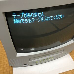 ジャンク　ブラウン管テレビデオ　インドネシア製Panasonic 2002年製 テレビデオ