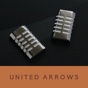 4605◆ユナイテッドアローズ◆カフス◆シルバー◆カフスボタン～カフリンクス◆上質セレクトショップ～UNITED ARROWS◆新品