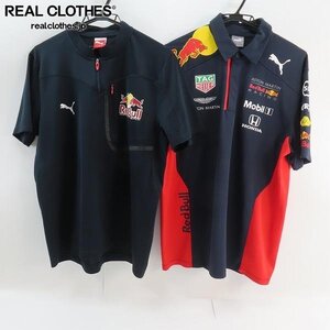 ☆PUMA/プーマ RedbullRedbull RACING/レッドブルレーシング 半袖カットソー ポロシャツ/L 2点セット /000