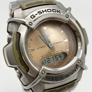 A8OE6 稼働品 CASIO カシオ G-SHOCK MTG-511 シャンパン文字盤 MT-G QZ 腕時計 ジーショック メンズ アナデジ