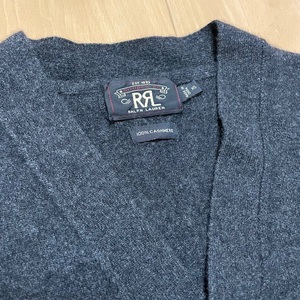 RRL (ダブルアールエル) カシミヤ カーディガン チャコールグレー XSサイズ カシミア