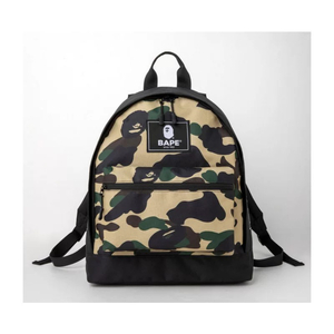 BAPE◆A BATHING APE／迷彩カモ◆ア ベイシング エイプ◆カモバック◆バックパック◆リュック◆猿顔◆CAMO／カモ／付録ノベルティ