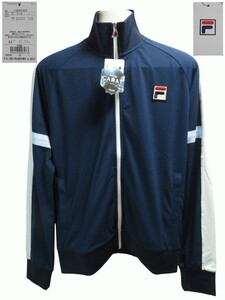 新品★Lサイズ【FILA/フィラ】定価14800+税/トラックジャケット/UV対策/吸水速乾/V5560/TEIJIN カラット CARAT/テニスウエア/ネイビー★