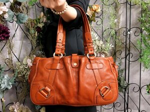 ●超美品●CELINE セリーヌ●カーフ レザー 本革●トート バッグ●キャラメル●ゴールド金具●肩掛け●B5 収納●書類 かばん●Js53666