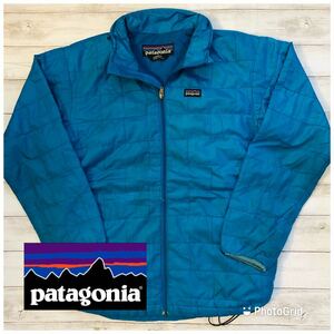 パタゴニア　patagonia キッズL 中綿ジャケット　ターコイズブルー