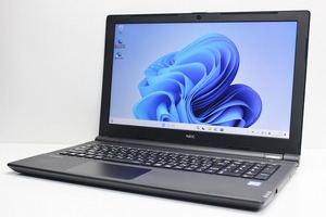 ノートパソコン Windows11 中古 NEC VersaPro VKT25E 15.6インチ 第7世代 Core i5 SSD256GB メモリ8GB DVDドライブ カメラ 10キー