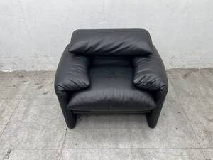 T6382☆美品☆Cassina☆カッシーナ☆マラルンガ☆675 Maralunga☆本革☆アームソファ☆