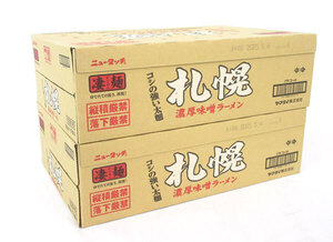 送料300円(税込)■gb055■◎カップ麺 ニュータッチ 札幌 濃厚味噌ラーメン 162g 12食入 2ケース(24食)【シンオク】