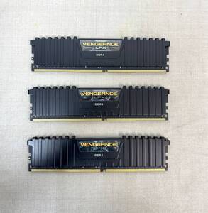 動作未確認 現状品/M905/CORSAIR VENGEANCE LPX DDR4 32GB (2×16GB) 3枚まとめ ②/3200MHz 1.35V デスクトップ PC用 メモリ 