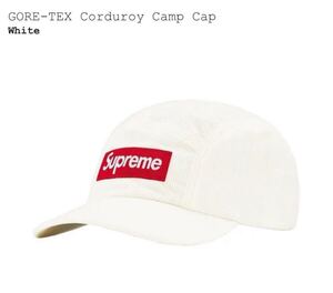 supreme gore-tex corduroy camp 新品未使用　シュプリーム キャンプキャップ BOX コーデュロイ　ホワイト