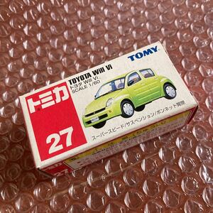 トミカ【廃盤】27 トヨタ Will Vi 1/60 廃番　未使用　TOMY 青字