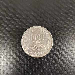 1964 TOKYO 昭和39年 千円銀貨 アンティーク 銀貨