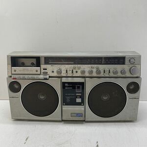 【通電OK】AIWA アイワ 大型 カセット デッキ ラジカセ レコーダー CS-J77 テープ再生不可 ジャンク 08171535