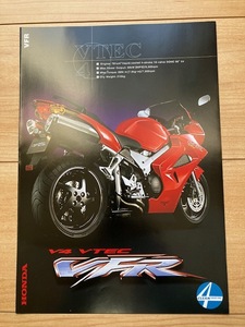 HONDA VFR800 V4 VTEC カタログ　２００２年１月