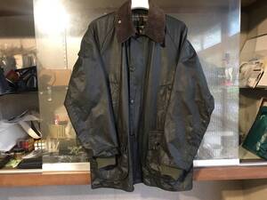 Barbour Bedale（バブアー　ビデイル）Sage　34in 3ワラント（3クラウン）　1994製造　状態良　2024.4.6.リプループ及びメンテナンス済