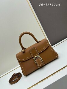 DELVAUX (デルヴォー) ハンドバッグ Brillant PM Rodeo Calf ロデオ カーフ ブラウン