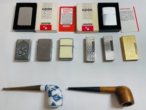 C-244M 【1000円スタート】 ZIPPO ライター おまとめ 表面加工 一部ケース付き 喫煙 喫煙具 タバコ キセル 着火未確認 ダンヒル 等