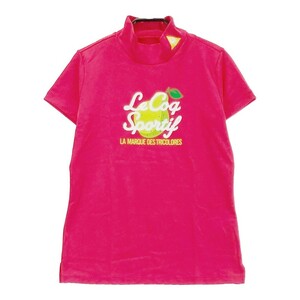 LECOQ GOLF ルコックゴルフ ハイネック 半袖Tシャツ ピンク系 S [240101143567] ゴルフウェア レディース