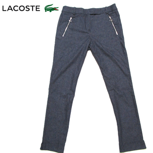 ★ラコステ★　新品　参考価格31,900円　ウールツイードパンツ　ネイビー　サイズ36（Mサイズ） 未使用　LACOSTE　ラコステジャパン