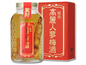 中野ＢＣ 秘源 高麗人参梅酒 18度 500ml ■ボトルの中に高麗人参が入っています。