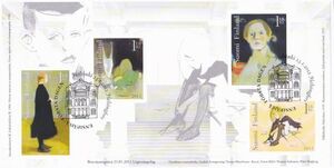 ★フィンランド切手　ヘレン・シャルフベック　FDC 2012発行★#1090