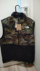 新品 タグ THE NORTH FACE ノースフェイス ベスト フリース ナイロン NA22330R 迷彩 カモ ノベルティデナリ ベスト novelty denail vest 