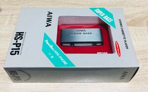 【希少】AIWA アイワ ポータブル ステレオ カセットプレーヤー HS-P15 不二家ミルキーレッド 新品未使用品 未開封？ SONY WALKMAN 当時物