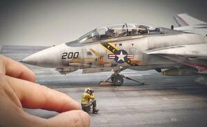 タミヤ 1/48 アメリカ海軍 F-14Aトムキャット 組立塗装済完成品