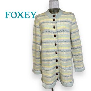 フォクシー　カシミヤの肌触り抜群　カーディガン　FOXEY BOUTIQUE