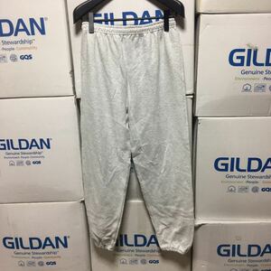 GILDAN アッシュグレー M 灰色 スウェットパンツ 8.0oz スウェット セットアップ ギルダン 無地 裏起毛☆