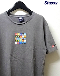 M【Stussy Tee Gray OLD STUSSY 1990年代後期 90