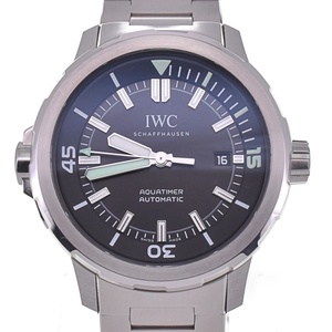 値下 IWC SCHAFFHAUSEN IW328803 アクアタイマー オートマティック デイト 自動巻き メンズ 美品 箱・保証書付き L#132007