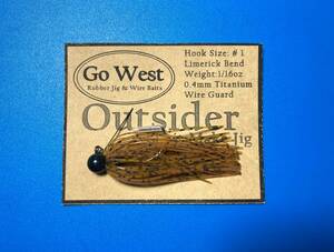 GoWest 【Outsider】No.45 スモラバ (1/16oz ・0.4mm チタンガード) Color:Crawdad Brown・Burnt Pumpkin