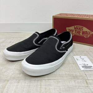 VANS バンズ ヴァンズ x WHITE MOUNTAINEERING ホワイトマウンテニアリング Classic Slip-On クラシック スリッポン ブラック サイズ 26cm