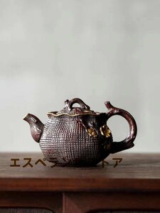 [エスペランザストア]職人手作り 陶器 煎茶道具 茶壺 茶壷 急須 常滑焼 茶器 茶道具 容量：170ML