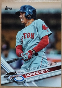 ★首位打者 MOOKIE BETTS TOPPS 2017 #242 MLB メジャーリーグ 大リーグ ムーキー ベッツ RED SOX レッドソックス DODGERS LA ドジャース