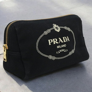 中古 プラダ ポーチ レディース ブランド PRADA カナパ ポーチ 1NA693 20L F0N12 ブラック バッグ