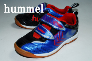 ◆DSC4558◆驚愕の1000円完全売り切り！◆hummel/ブルー/レッド/19㎝/ロー/良品◆ストリート最強スニーカー！存在感抜群！注目の１足！