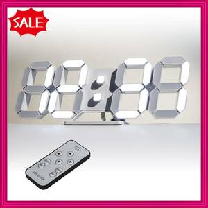 【在庫セール】置き時計 明るさ自動感応 壁掛け 3D LED LED CLOCK デジタル時計 目覚まし時計 KOSUMOSU 1