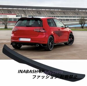 新品車 汎用 リアルーフ リップスポイラー ウイング マットブラック カスタム エアロ パーツ ABS ハッチバック