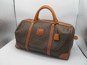 CELINE セリーヌ マカダム柄 ボストンバッグ トラベルバッグ 茶系 ブラウン