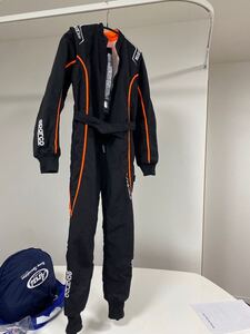 【送料無料】【使用少】SPARCO スパルコ GROOVE KS-3 KARTING SUIT カートスーツ レーシングスーツ サイズ 140 キッズ ジュニア