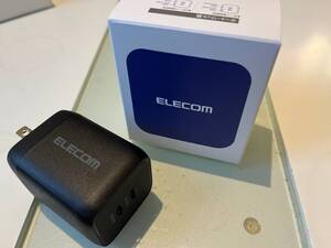 elecom USB Power Delivery 65W キューブAC充電器(C×2) EC-AC4365BK 