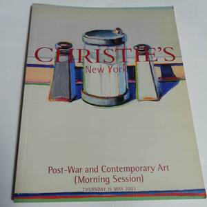 ゲルハルト・リヒター/ポップアート/フォトリアリズム CHRISTIE’S NY クリスティーズ Post-War&Contemporary オークションカタログ 2003.5